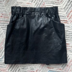 ZARA Mini Leather Skirt